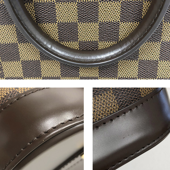 Louis Vuitton Alma PM Damier Ebene Brown Canvas Leather Handbag - Picture 6 of 7